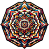 Kunterli - Spiritual, colourful mandala