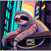 Cyberpunk sloth.