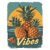 Ananas-Sonnenbrille Obst Retro-Stil für