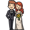 Wedding Bride Groom Newlyweds