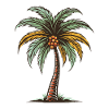 Palm Tree Holiday Icon