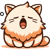 Sleepy tired cat