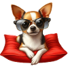 Cool Chihuahua Wearing Sunglasses