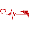 Perceuse Pulse Coeur Amour