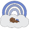 Bébé arc-en-ciel