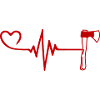 Hache, Pouls, Coeur, Amour