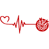 Darts Symbol Heart Pulse Heartbeat