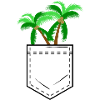 Hemdtasche mit Palme