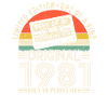 Millésime 1981 anniversaire joie