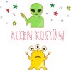 Alien Kostüm, Kostüm, alien, karneval