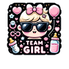 Team Girl Baby Mädchen Gender Reveal