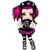 Fille punk gothique cool