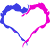 Pink & Blue Heart
