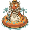 Tiger on vacation