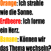 Orange Erdbeere Banane