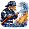 Firefighter Tiger Gift