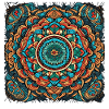 Bunter street Art Mandala
