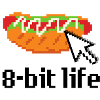 Hotdog Sandwich 8bit Retro