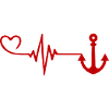 Anchor Love Pulse Heart