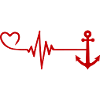 Anchor Love Heart Symbol