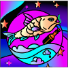 Drunk vaperwave/retrowave fish.