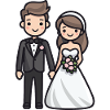 Newlyweds, Wedding, Bride, Groom