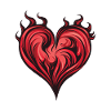 Heart, Flame, Fire, Love