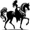 Femme Cheval Arabe