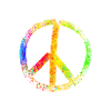 peace sign rainbow