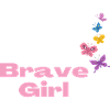 Brave Girl with butterflies