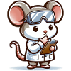 Cute Mouse Scientist