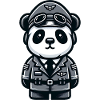 Cute Panda Pilot