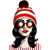 Stylisches Retro-Pop-Art-Design mit coolem Vibe