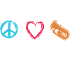 Peace Love Tuba