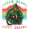 Leprechaun Radfahren St. Patrick's Day Design