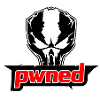 "Pwned" Power Apparel Skull