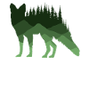 Geist des Waldes - Fuchs Silhouette