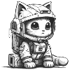 Astronaut Kitten