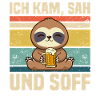 Faultier Bier saufen Biertrinker