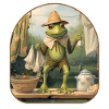 Frog Bonnet Hanging Laundry Clothesline