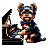 Yorkshire Terrier piano