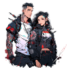 Urban Cyberpunk Couple