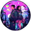 Urban Cyberpunk Couple