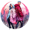 Urban Cyberpunk Couple