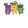 Mardi Gras Bear Carnival Costume