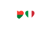 Madagascar Italy Heartbeat Flag Malagasy