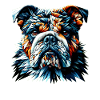 Polygone Art bouledogue bouledogues anglais
