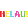 Helau Schrift Aufschrift