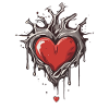Heart melts with structure