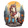 Einhorn auf Berg